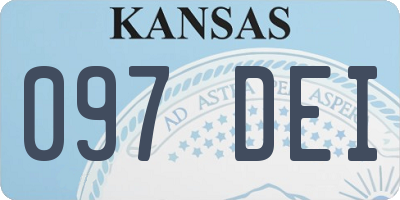 KS license plate 097DEI