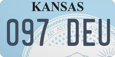 KS license plate 097DEU