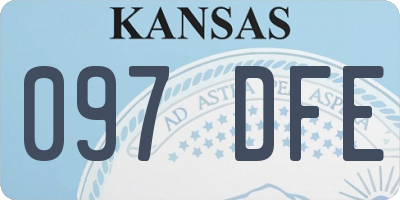 KS license plate 097DFE