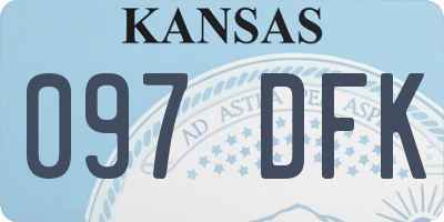 KS license plate 097DFK