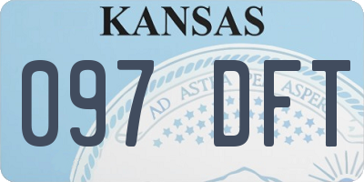 KS license plate 097DFT