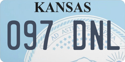 KS license plate 097DNL