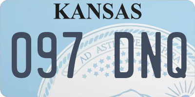 KS license plate 097DNQ
