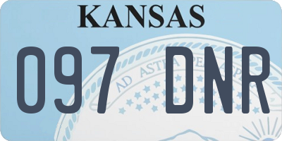 KS license plate 097DNR