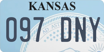 KS license plate 097DNY