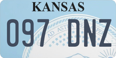 KS license plate 097DNZ