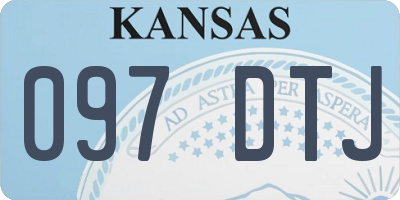 KS license plate 097DTJ