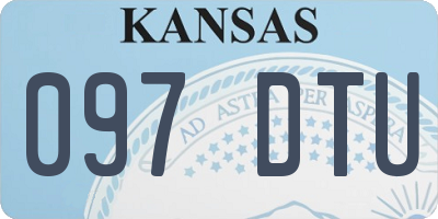 KS license plate 097DTU