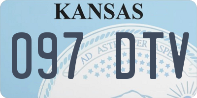 KS license plate 097DTV
