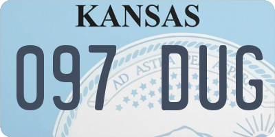 KS license plate 097DUG
