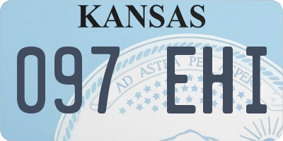 KS license plate 097EHI