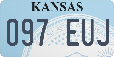 KS license plate 097EUJ