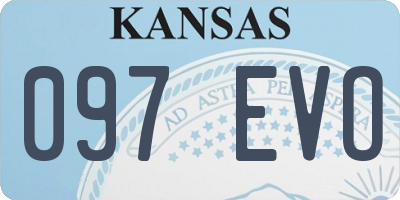 KS license plate 097EVO