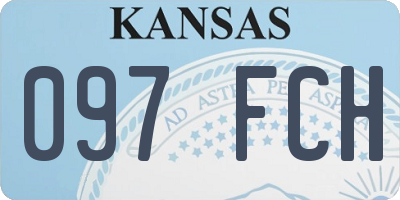 KS license plate 097FCH