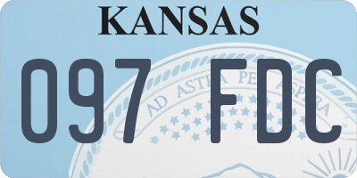 KS license plate 097FDC