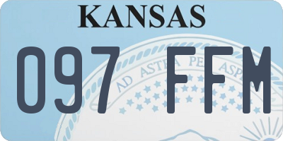 KS license plate 097FFM