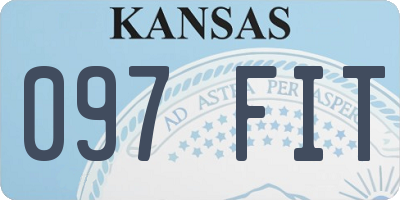 KS license plate 097FIT