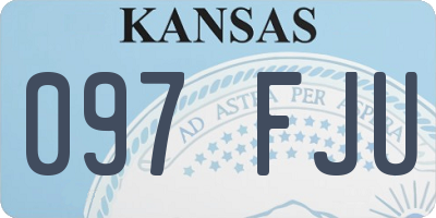 KS license plate 097FJU