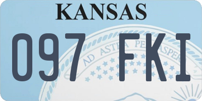 KS license plate 097FKI