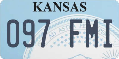 KS license plate 097FMI