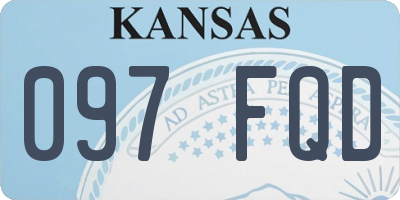 KS license plate 097FQD