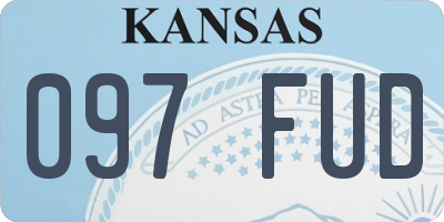 KS license plate 097FUD