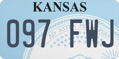 KS license plate 097FWJ