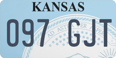 KS license plate 097GJT
