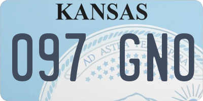 KS license plate 097GNO