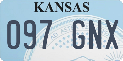 KS license plate 097GNX