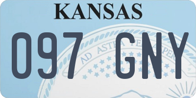 KS license plate 097GNY