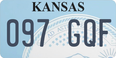 KS license plate 097GQF