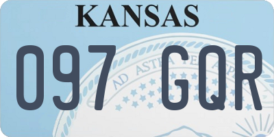KS license plate 097GQR