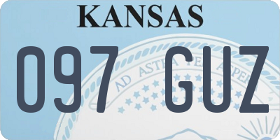 KS license plate 097GUZ