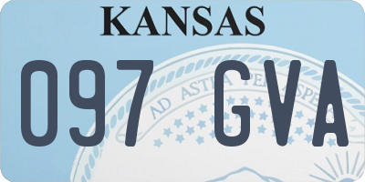 KS license plate 097GVA