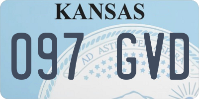 KS license plate 097GVD