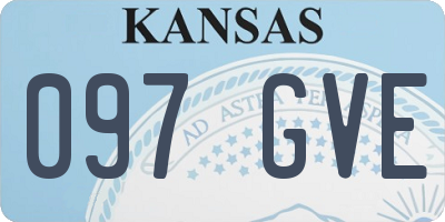 KS license plate 097GVE