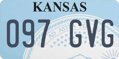 KS license plate 097GVG