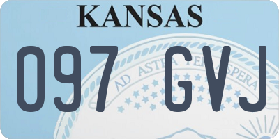 KS license plate 097GVJ