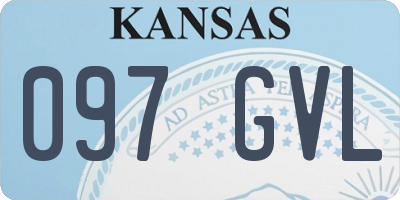 KS license plate 097GVL