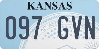 KS license plate 097GVN