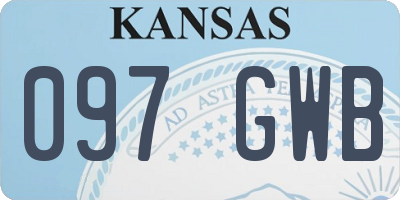 KS license plate 097GWB