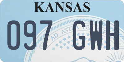 KS license plate 097GWH