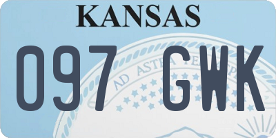 KS license plate 097GWK