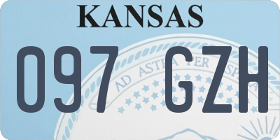 KS license plate 097GZH