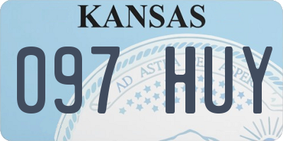 KS license plate 097HUY