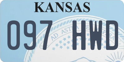 KS license plate 097HWD