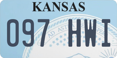 KS license plate 097HWI