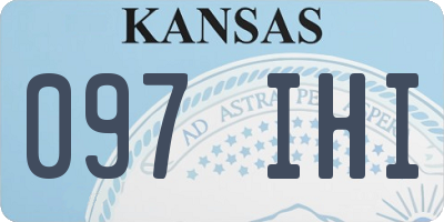 KS license plate 097IHI