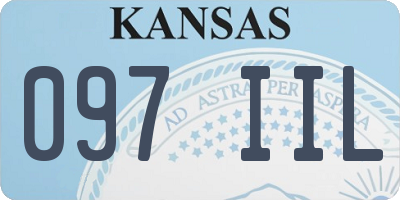 KS license plate 097IIL